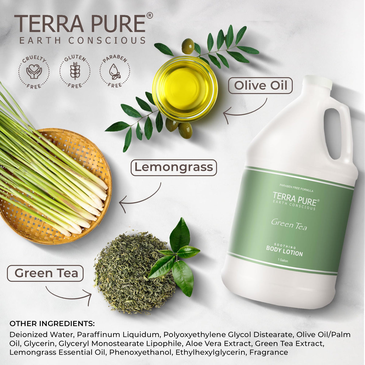Terra Pure Green Tea Hotel Body Lotion enhances guest experience with spa aroma