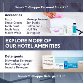 Terra Pure H2O Therapy bulk set packaging, efficient supply for hotels and rentals.