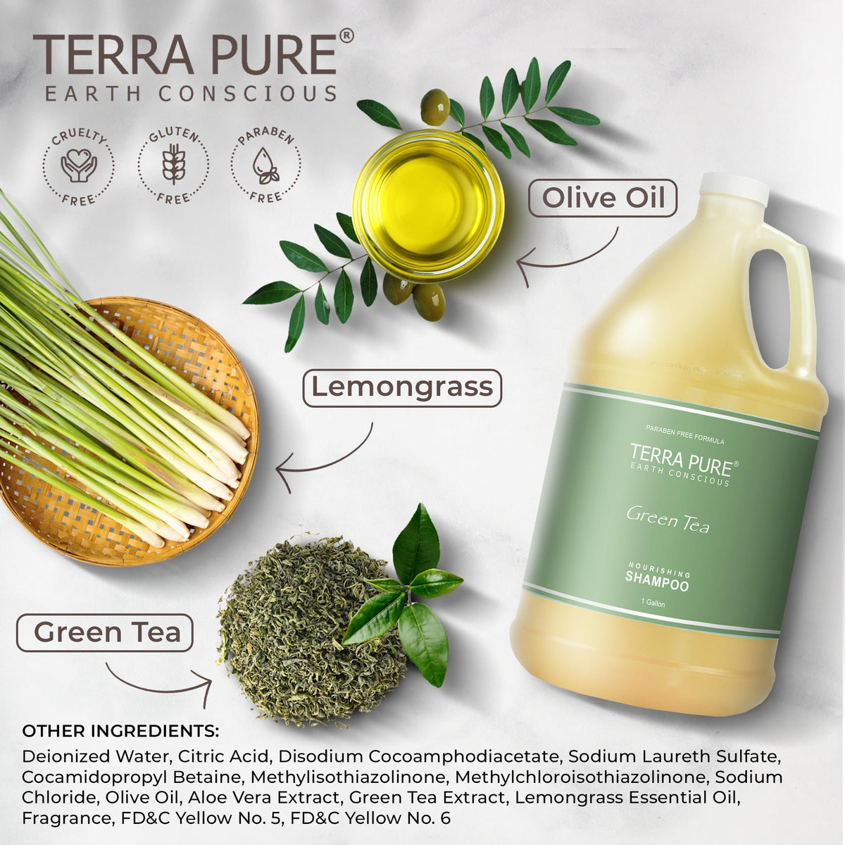 Terra Pure paraben-free, vegetable-base formula supports eco-conscious hospitality products.