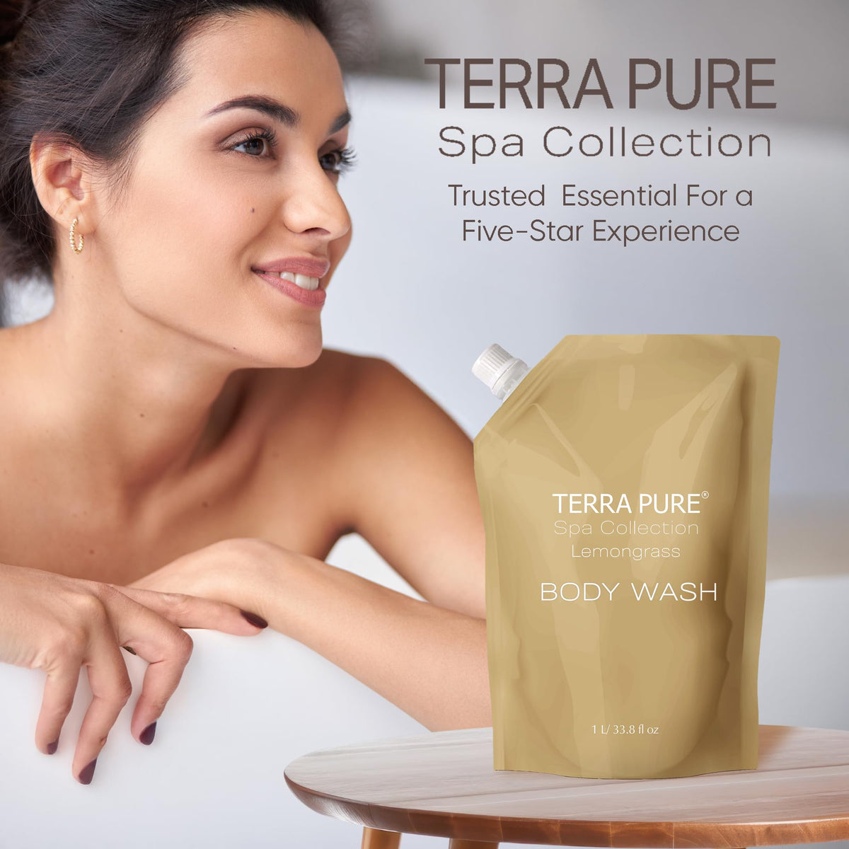 Terra Pure cruelty-free formula suitable for sensitive guests.