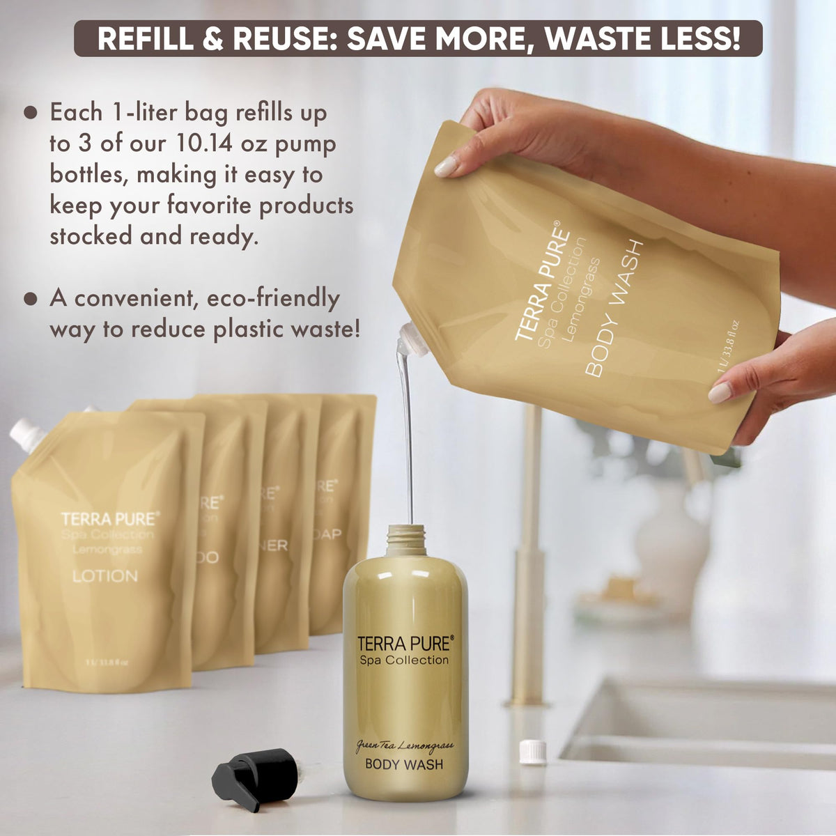 Terra Pure eco packaging supporting sustainability for hosts.
