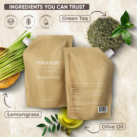 Terra Pure Spa hotel bathroom setup highlighting premium amenities for guests