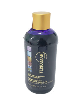 Terramar Color Balance Shampoo Blonde/Highlights bottle showing tone balance for blondes