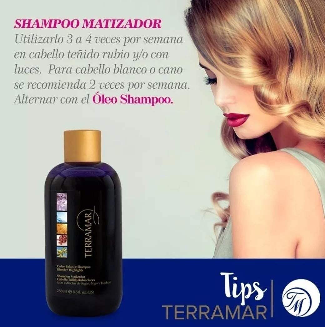 Terramar Color Balance Shampoo emphasizes shine with color-safe conditioning for highlighted hair