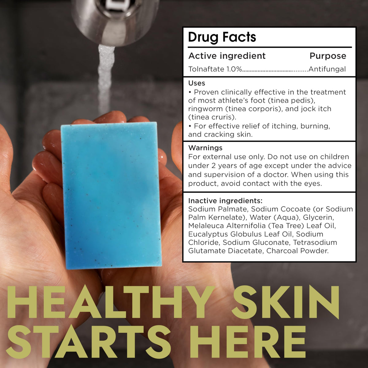 Terramed Just Think Comfort antifungal soap delivers deep-cleanse for active lifestyles.