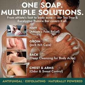 Terramed Just Think Comfort exfoliating soap for smooth, renewed skin.