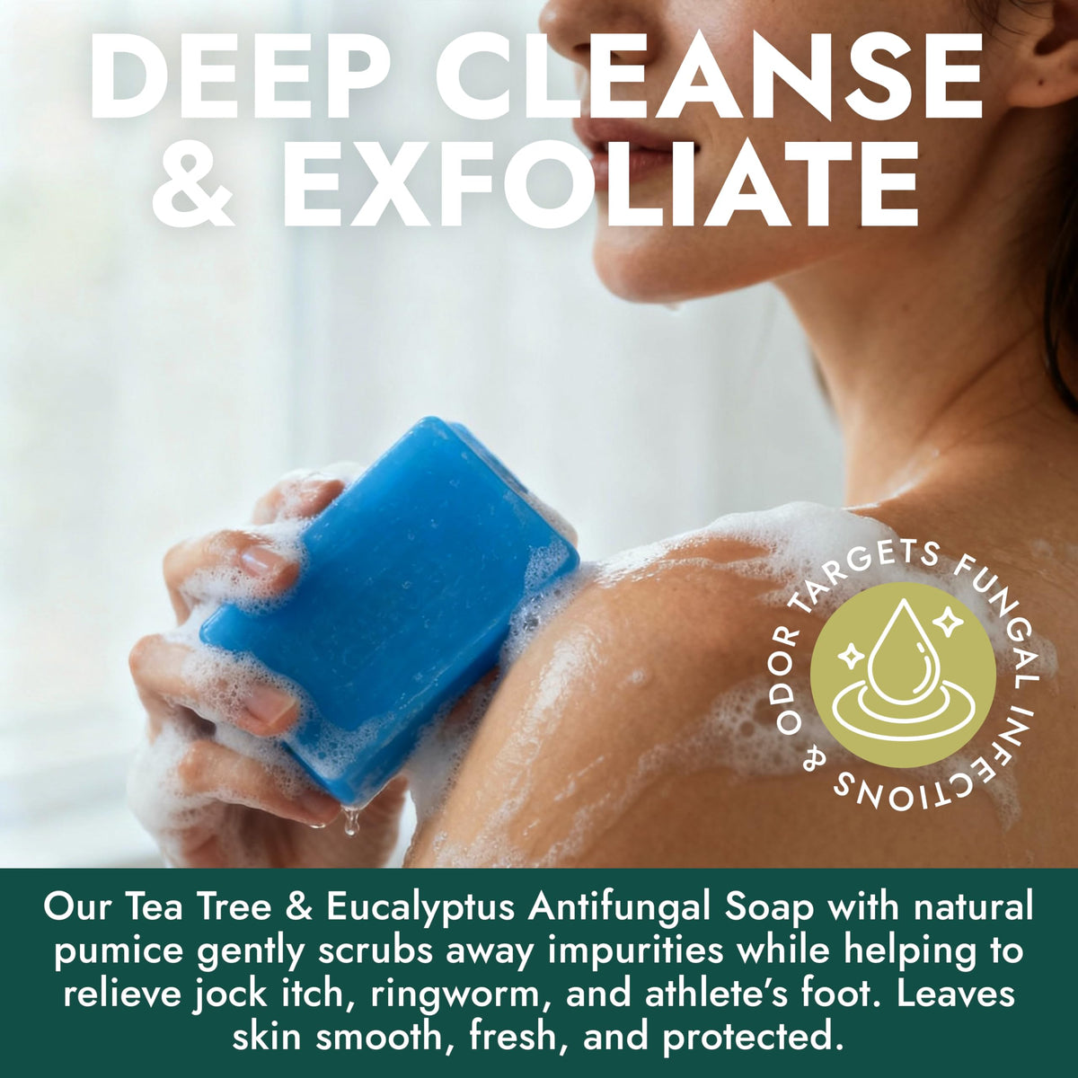 Terramed Just Think Comfort antifungal soap suitable for sensitive skin.