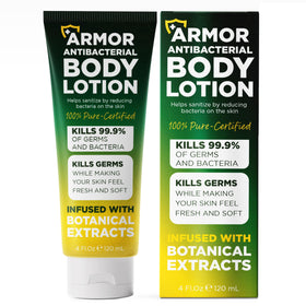 Terramed Just Think Comfort antibacterial body lotion bottle for daily use and protection