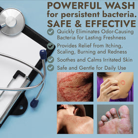 Terramed Just Think Comfort antibacterial wash foam delivers gentle cleanse and lasting hydration.