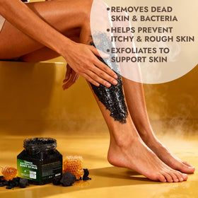 Terramed Just Think Comfort daily-use scrub supports smooth skin after shower or gym sessions.