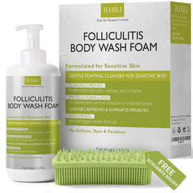 Terramed Just Think Comfort Folliculitis Body Wash bottle for gentle daily cleansing.