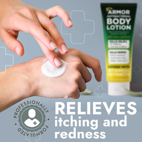 Packaging front featuring botanical extracts for skin comfort