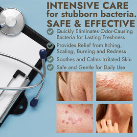 Soft, hydrated skin after applying Terramed antibacterial lotion