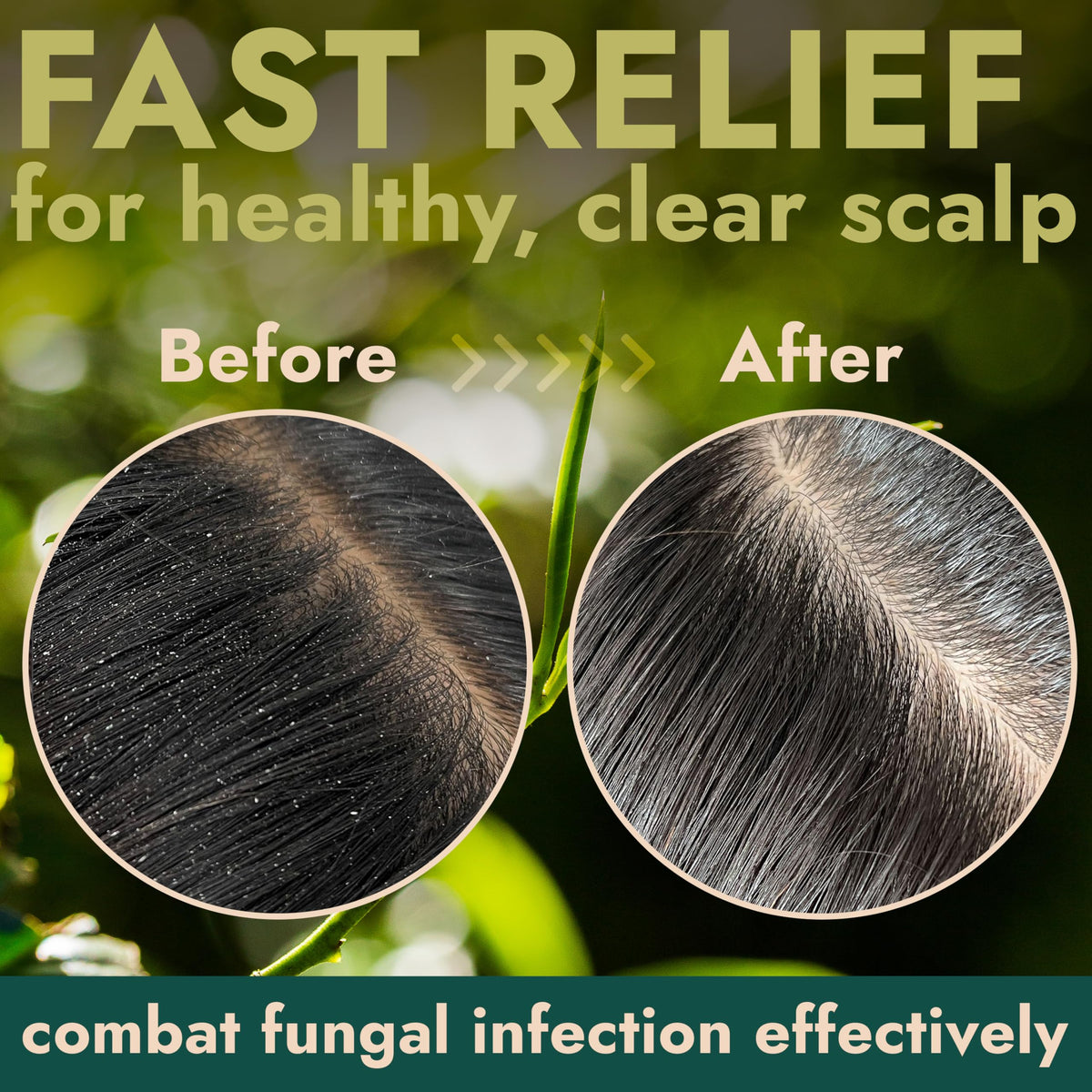 Terramed Just Think Comfort Tea Tree Scalp Scrub quartz powder and sea salt visible for natural exfoliation.