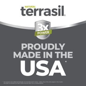 Terrasil activated minerals technology graphic suggesting advanced healing support.