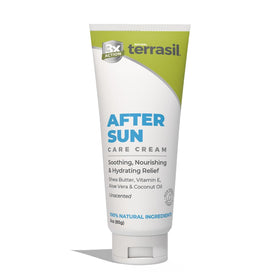 Terrasil After Sun Lotion bottle with aloe vera for soothing sun-exposed skin.