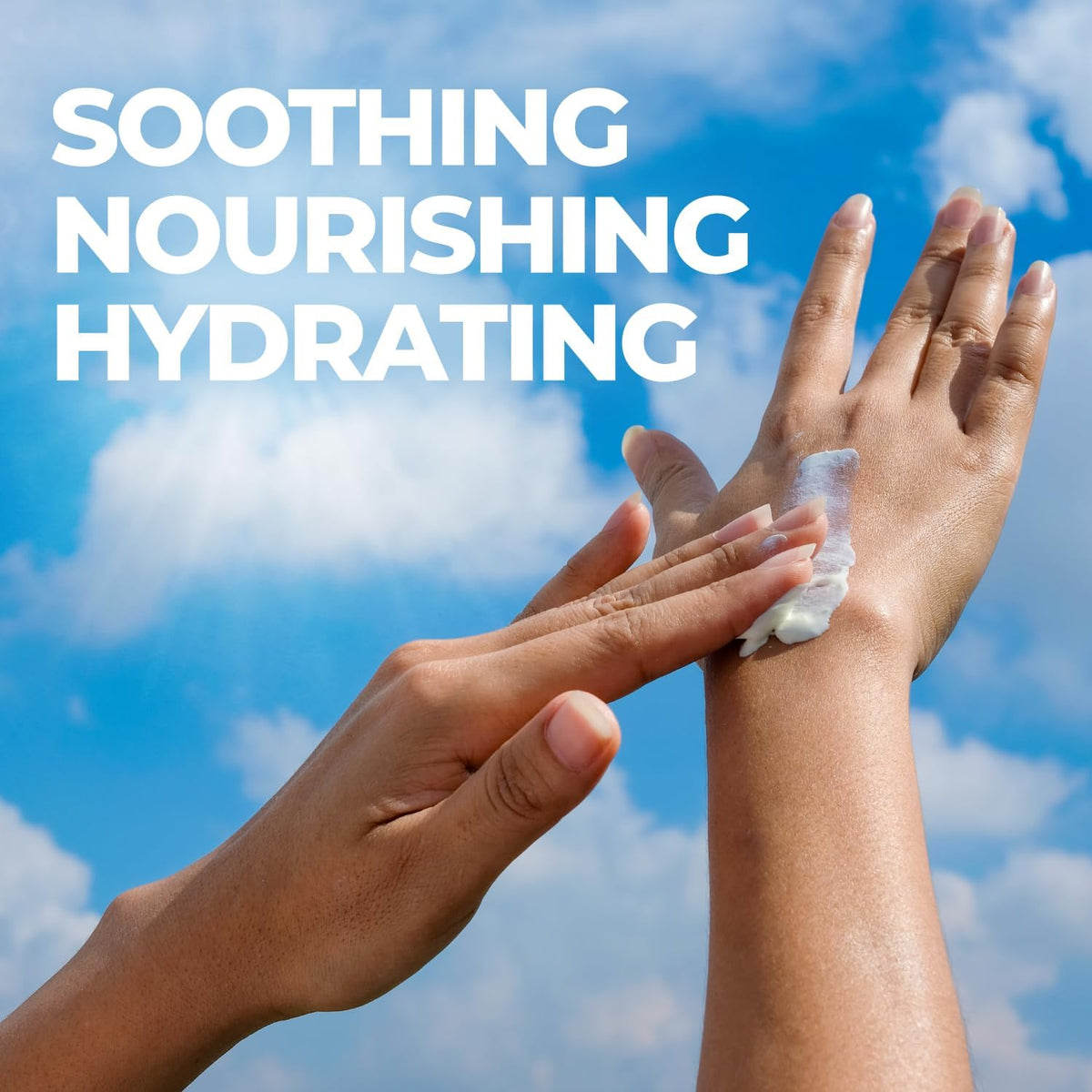 Terrasil After Sun Lotion coconut oil texture showing rich hydration.