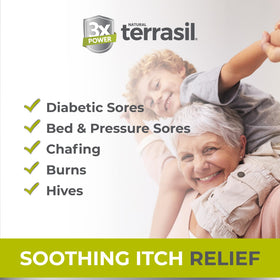 Terrasil Calendula Soap Bar piece highlights a fragrance-free formula for daily use.