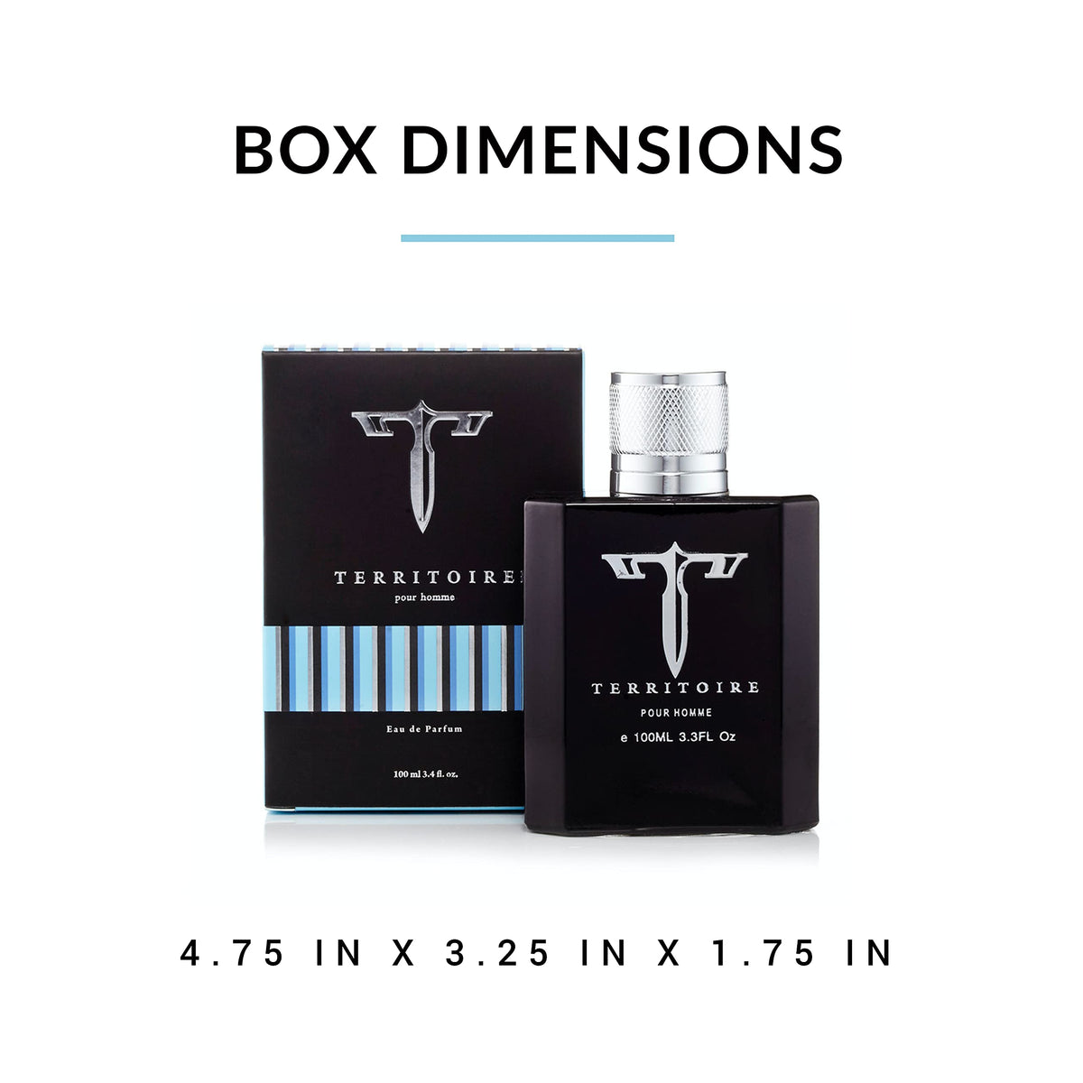 Territoire Blue product shot on shelf aids quick decision.