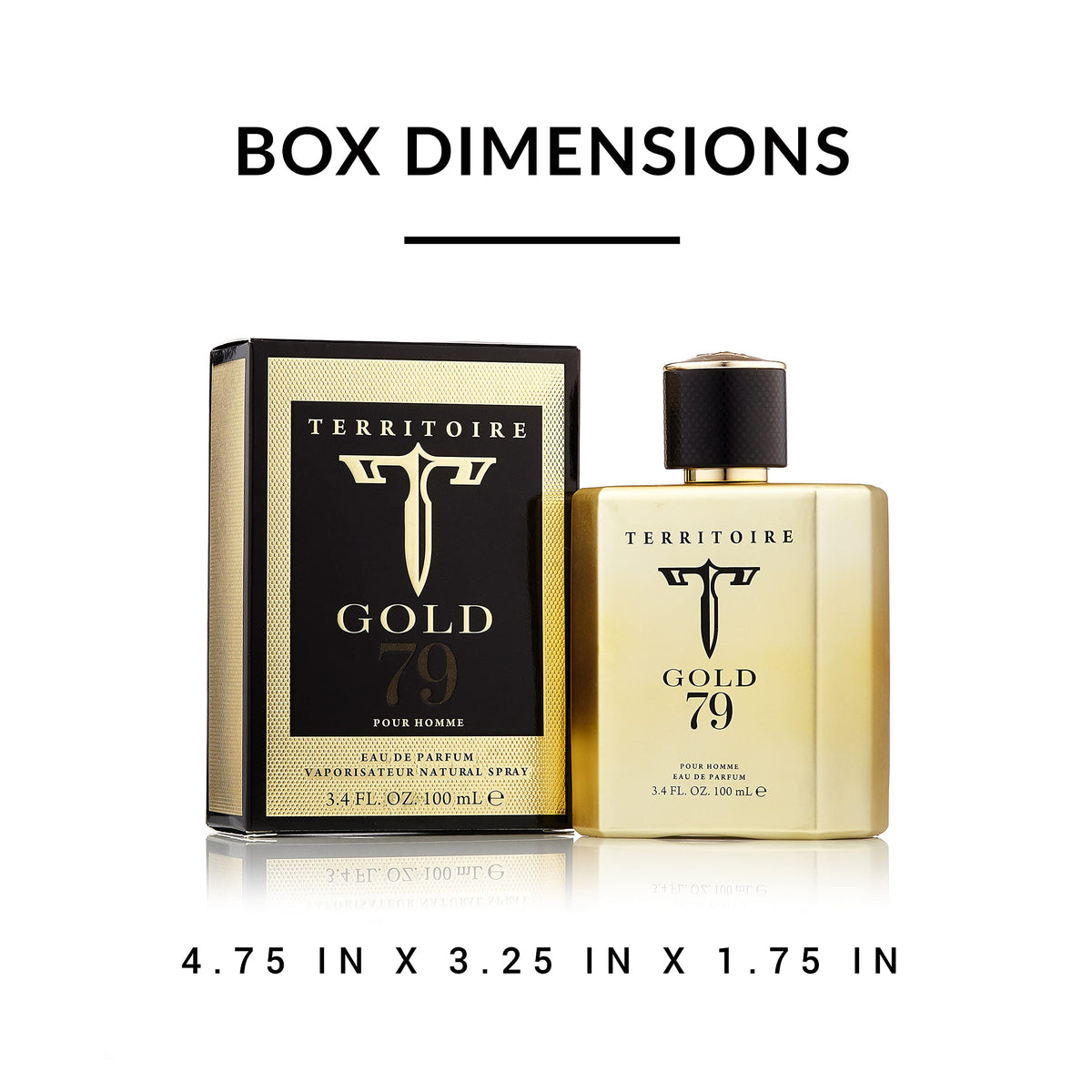 Territoire Gold 79 base notes amber leather patchouli, durable presence