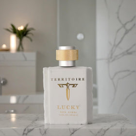 Territoire Lucky on the wrist shows subtle scent presence for versatile occasions.