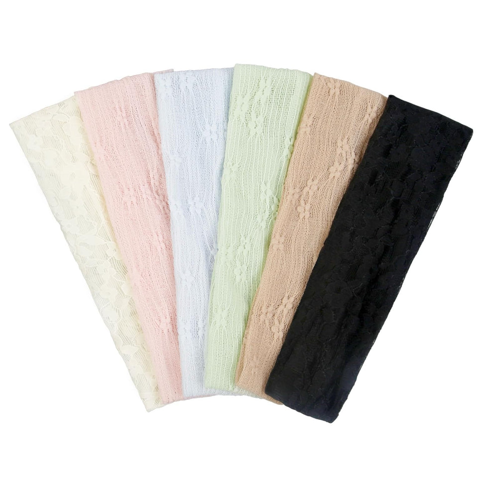 TERSE lace headband black adds vintage charm to daily outfits.