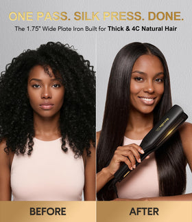 Terviiix argan oil and keratin infused plates for smoother results