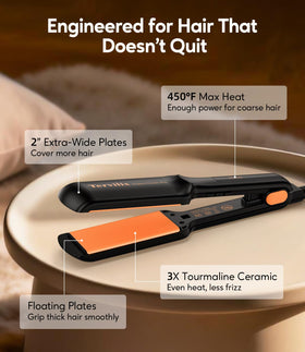 Terviiix floating plates and cool-touch tip for safe, smooth glides.