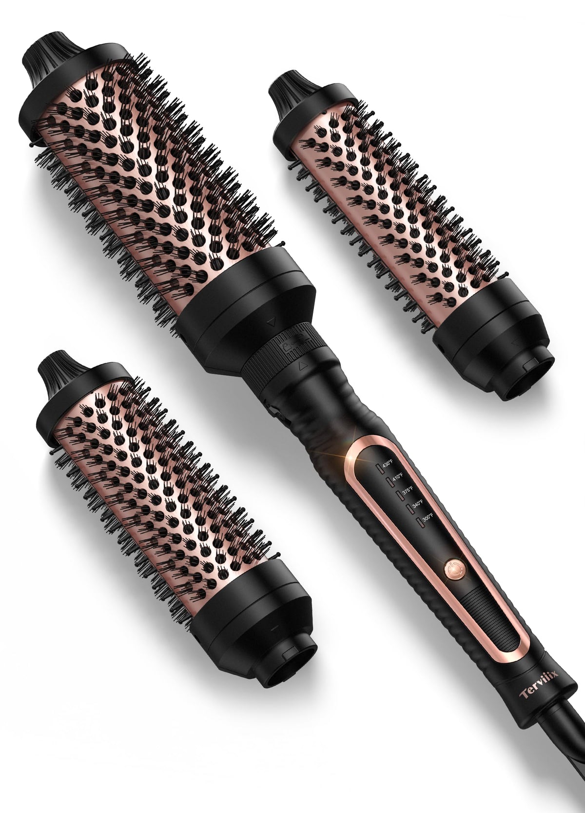 Terviiix PRO thermal brush with 1-25 inch head for defined curls and volume