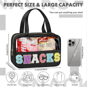 TESAFNG clear travel bag; see-through design for quick access.