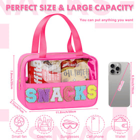 TESAFNG clear bag showcases contents instantly for cosmetics and snacks.