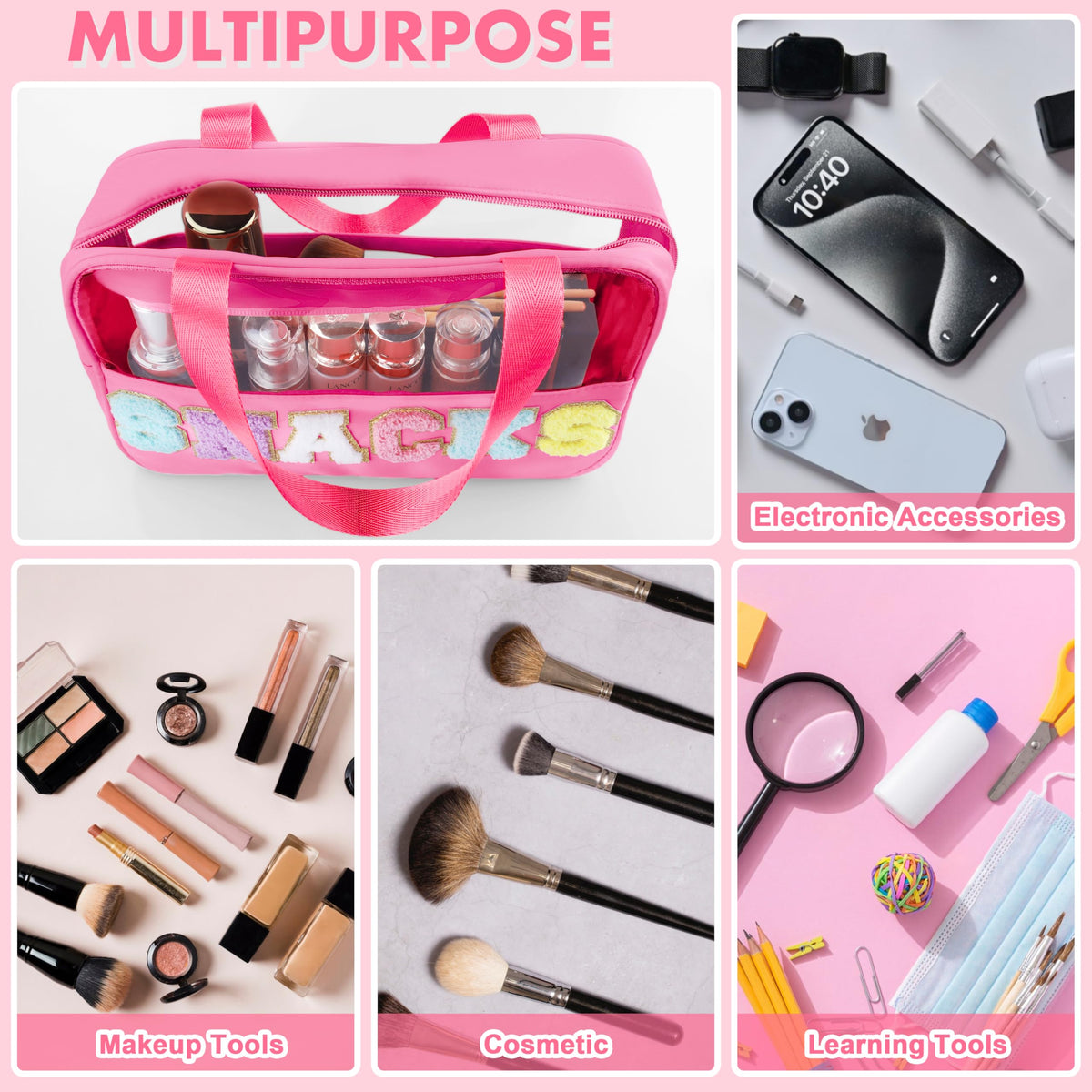 TESAFNG sturdy handle and zipper ensure quick access and durability.