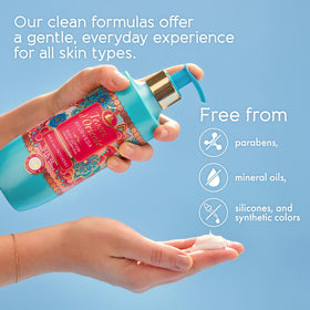 Amla and sesame ingredients nourish the skin in Tesori d’Oriente Ayurveda Body Lotion.