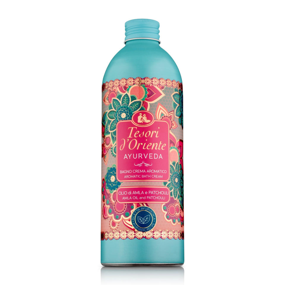 Tesori d’Oriente bubble bath bottle ready for a relaxing soak.