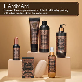 Display of Mystical Hammam collection with Tesori d’Oriente products