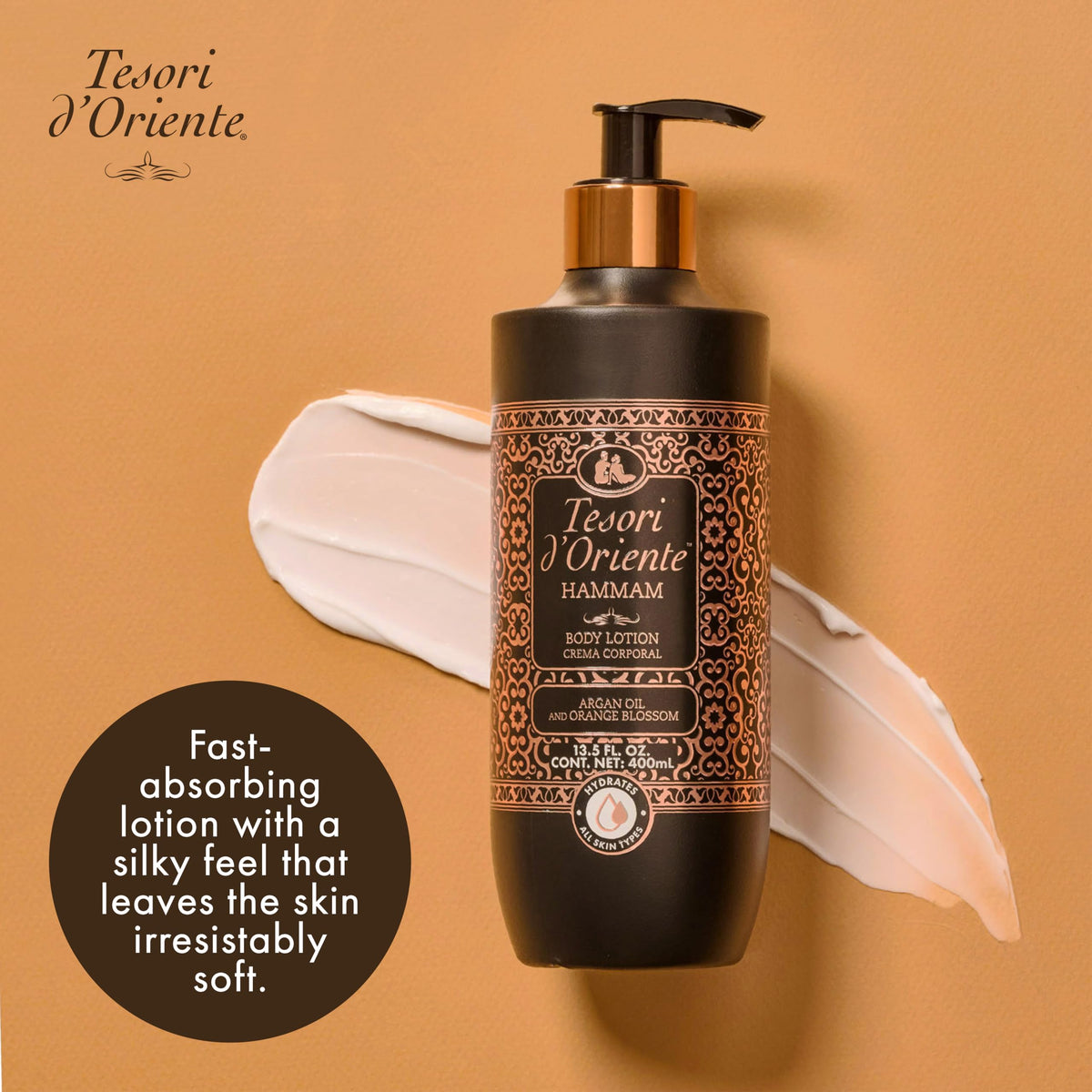 Orange blossom fragrance profile of Tesori d’Oriente Hammam Body Lotion