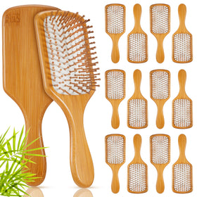 Tessco for you 12pc bamboo hair brushes bulk packaging ideal for gifting and DIY engraving