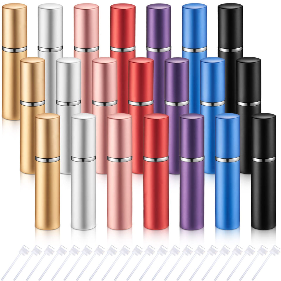 Tessco for you 21-color atomizers—compact 5 ml bottles for travel fragrance