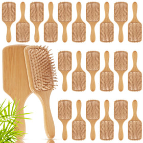 Tessco for you 24-piece bamboo hair brushes in packaging, ideal for gifting.