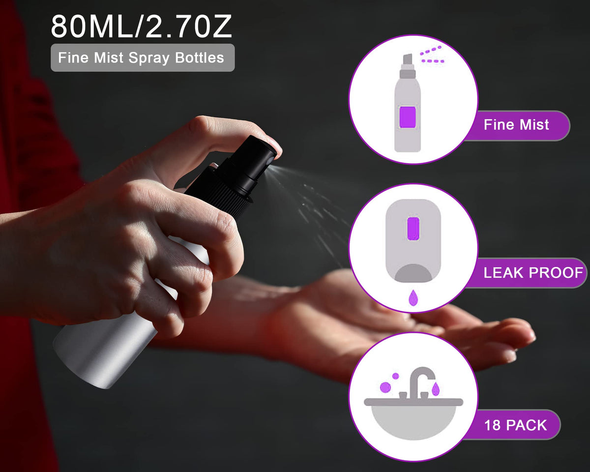 Tessco for you travel-friendly mist bottle fits in bags for on-the-go refreshers.