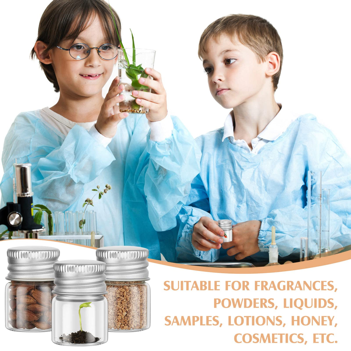 Tessco for you 5ml glass jars for DIY crafts and samples
