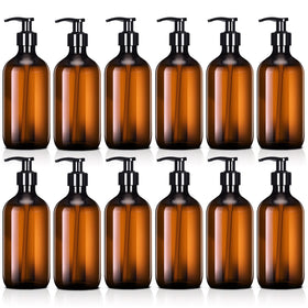 Tessco for you amber bottle pump set—durable and refillable for daily use.