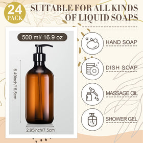 Tessco for you amber bottle 500 ml, refillable and travel-friendly.