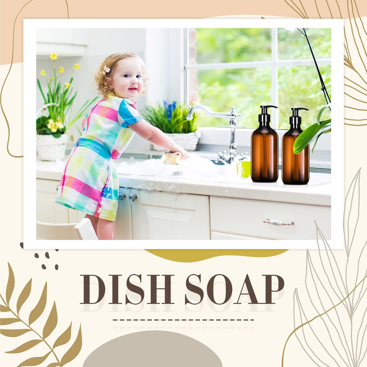 Tessco for you amber dispenser in kitchen and bathroom setup