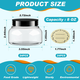 Tessco for you label pack 24 labels to organize jars efficiently.