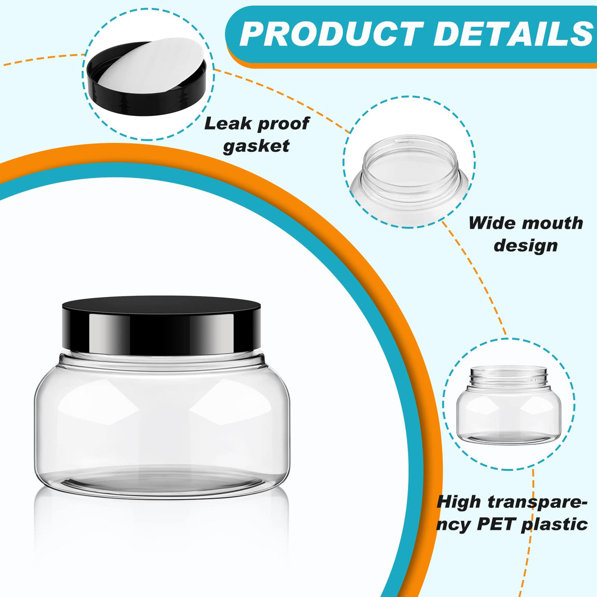 Tessco for you leakproof lid with foam liner keeps contents secure.
