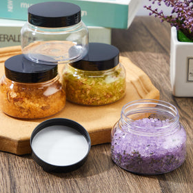 Tessco for you travel-friendly 8oz jar fits cosmetic bags.