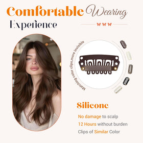 TESSHAIR DIY highlights clip-ins offer color mixing options.