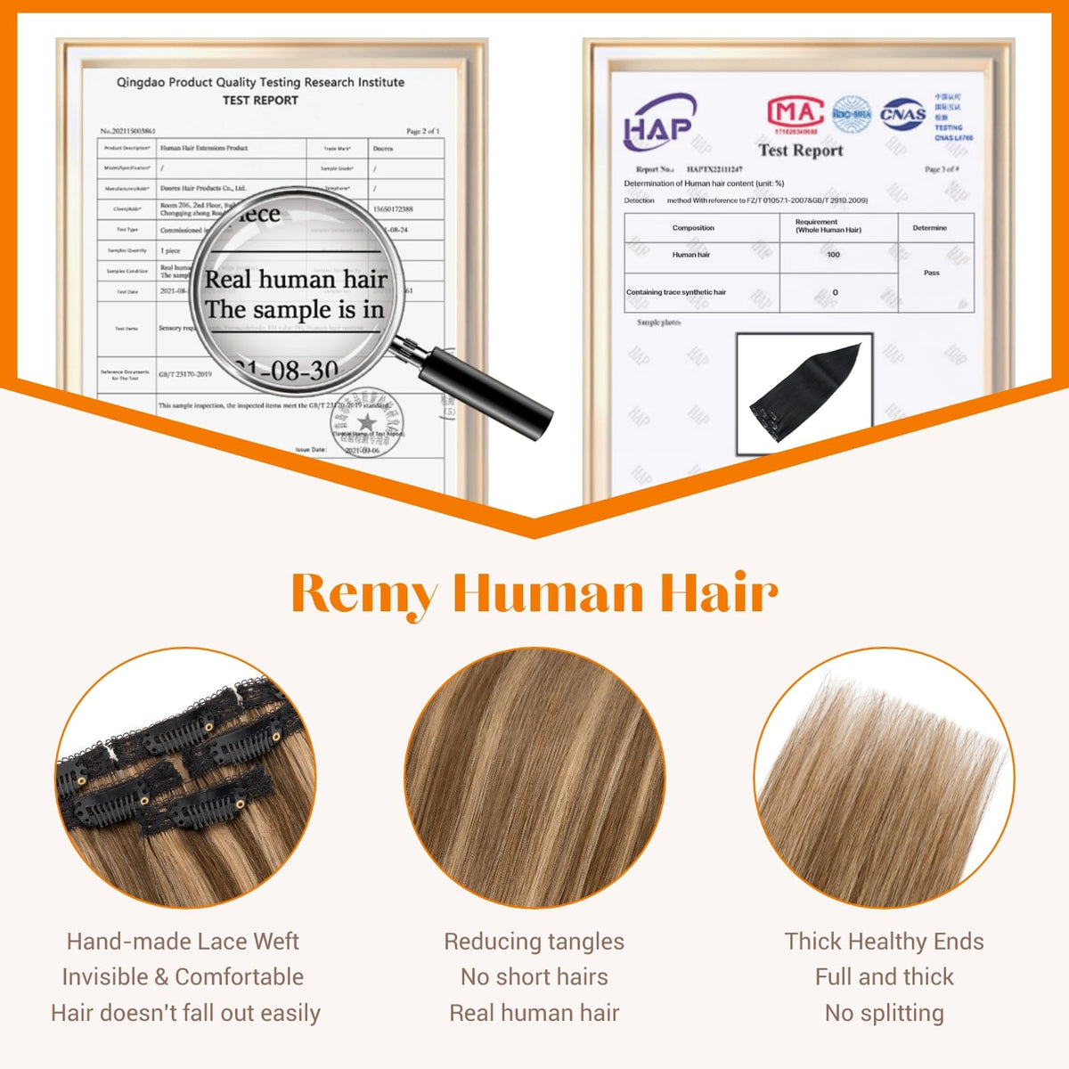 TESSHAIR volume-boost clip-ins easily add fullness to fine hair.