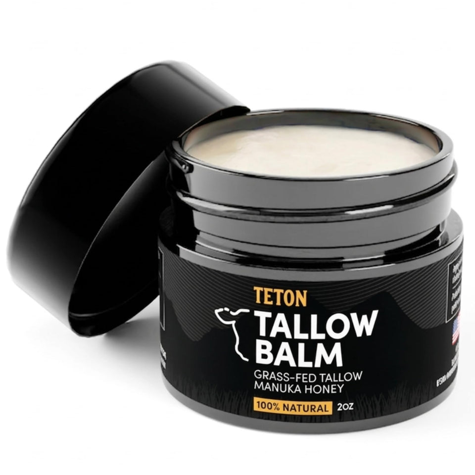 TETON Balm jar close-up showing hydrating formula